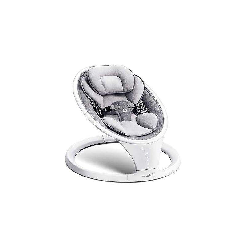 Munchkin® Bluetooth Enabled Lightweight Baby Swing with Natural Sway in 5 Ranges of Motion