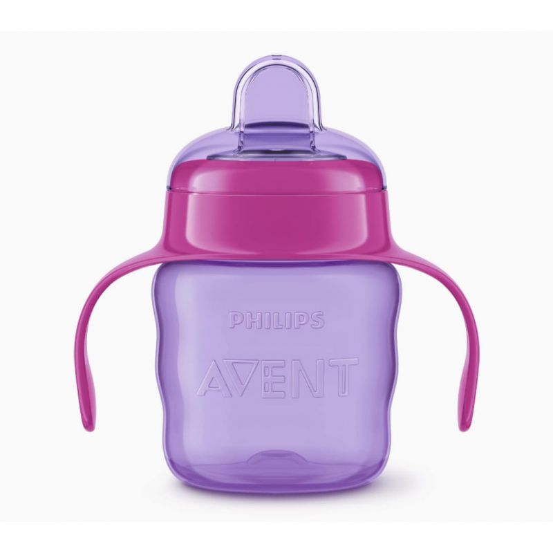  Philips Avent Classic Soft Spout Cup, 200ml (Pink/Purple)