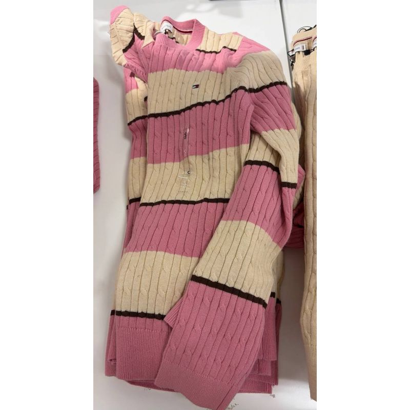 Sweater tricot trançado manga longa