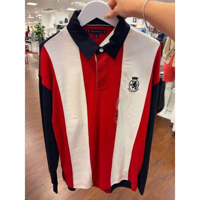 camiseta polo manga longa