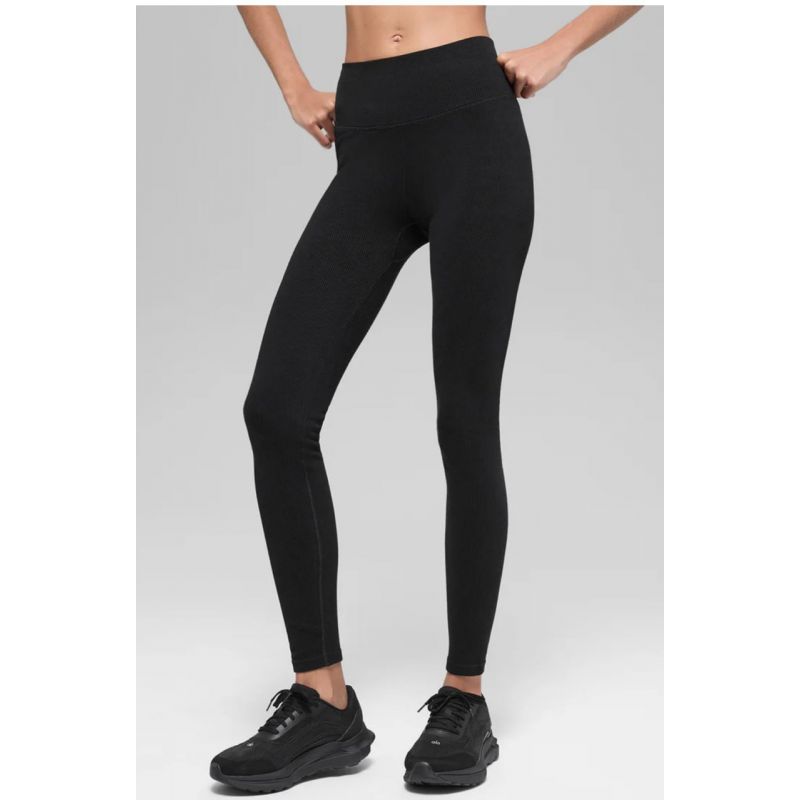 Seamless High-Waist Two Tone Rib Legging