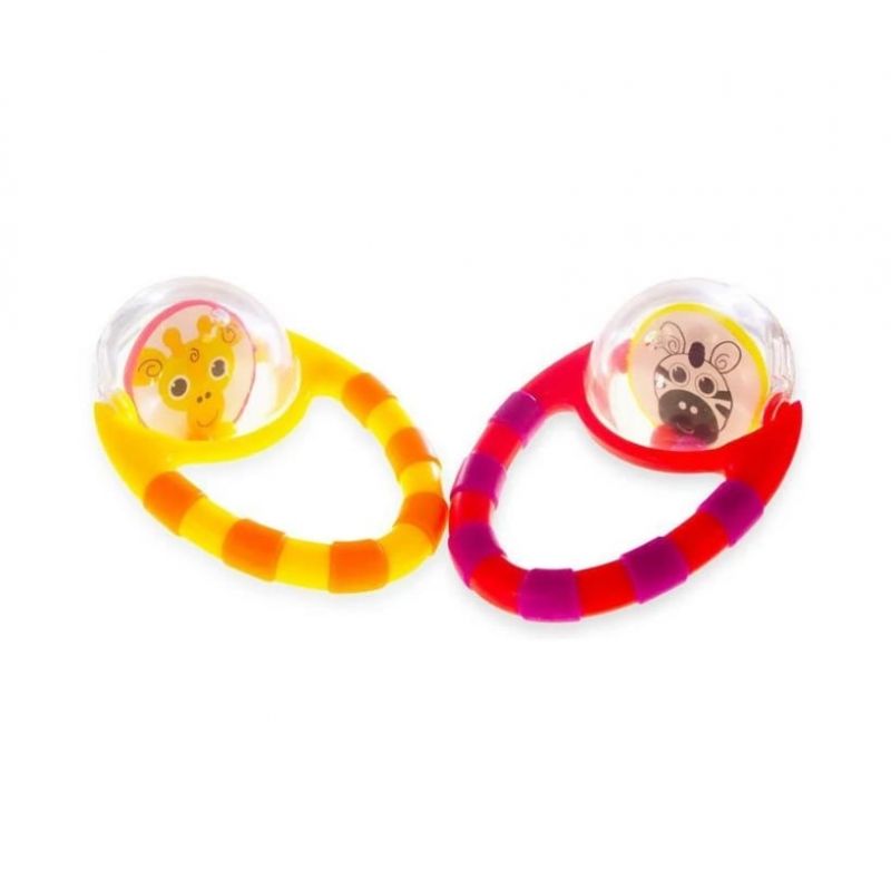 SASSY FLIP & GRIP RATTLE, 2-PACK