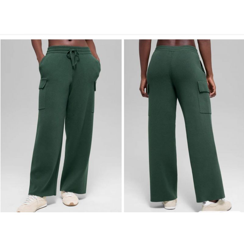 Scholar Knit High-Waist Cargo Pant