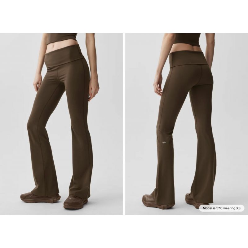 ALO Softsculpt Foldover Flare Legging (Regular)