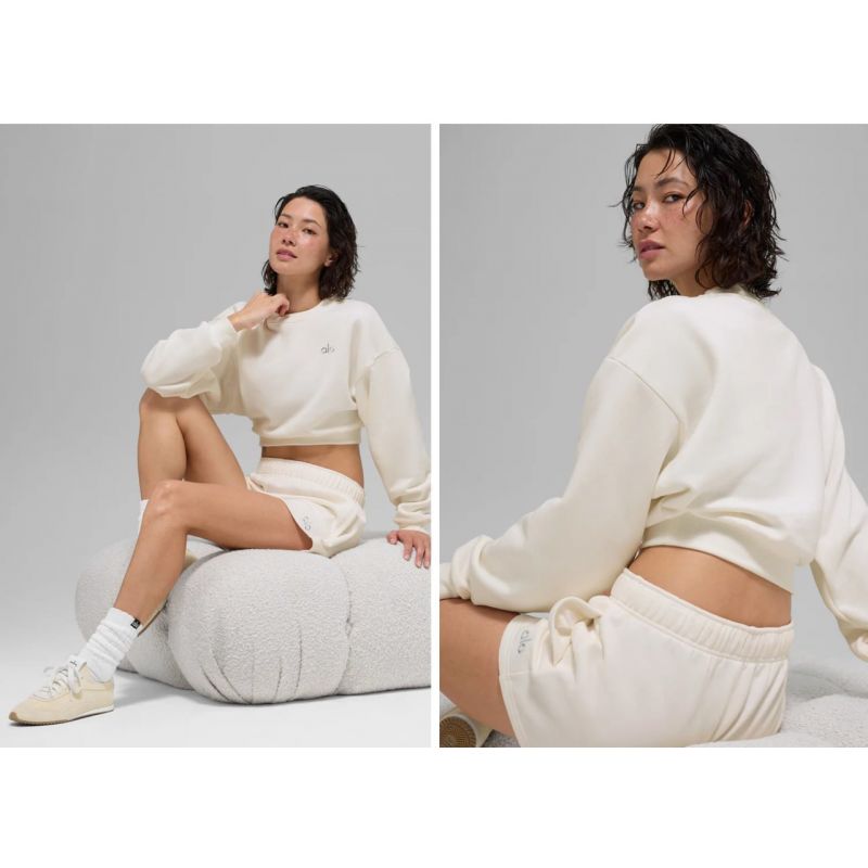 Cropped Accolade Crewneck