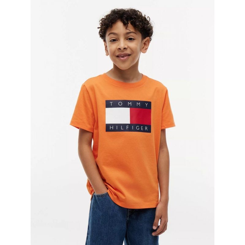 Kids Tommy Flag Logo T-Shirt