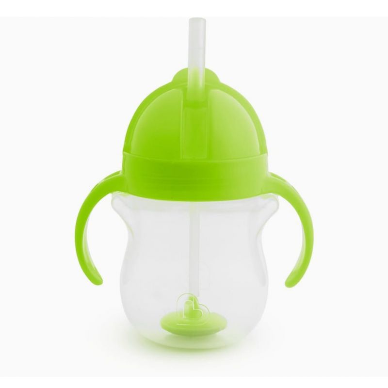 Munchkin® Any Angle™ Weighted Straw Trainer Cup with Click Lock™ Lid, 7 Ounce, Green