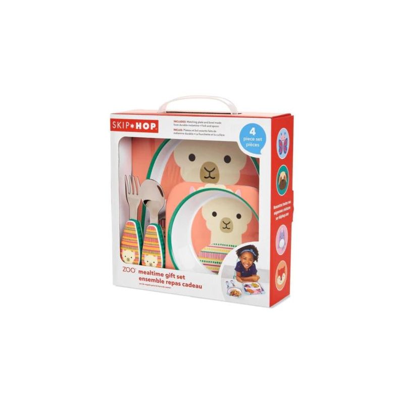 Skip hop Toddler Zoo Mealtime Gift Set Lhama  