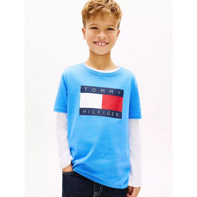 Kids Tommy Flag Logo T-Shirt