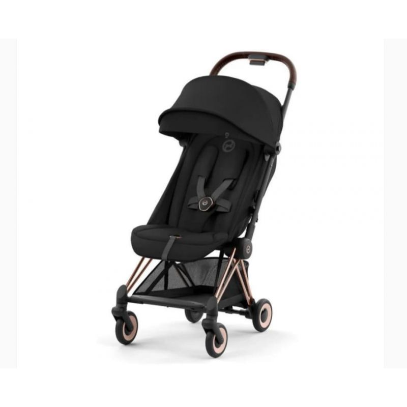 CYBEX - COYA COMPACT STROLLER, ROSE GOLD/SEPIA BLACK