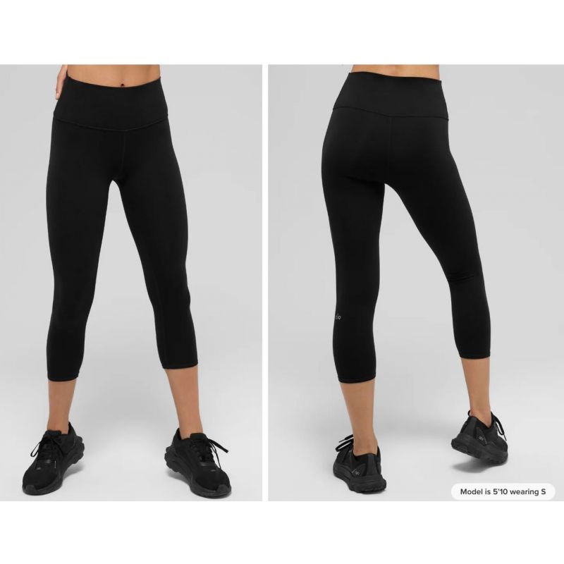 High-Waist Airbrush Capri
