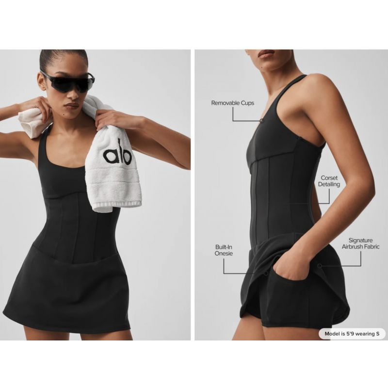 Airbrush Sparks Fly Corset Tennis Dress