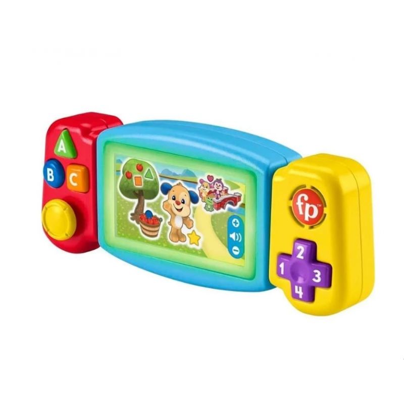 FISHER PRICE - LAUGH & LEARN BABY & TODDLER TOY TWIST & LEARN GAMER PRETEND VIDEO GAME WITH LIGHTS & MUSIC