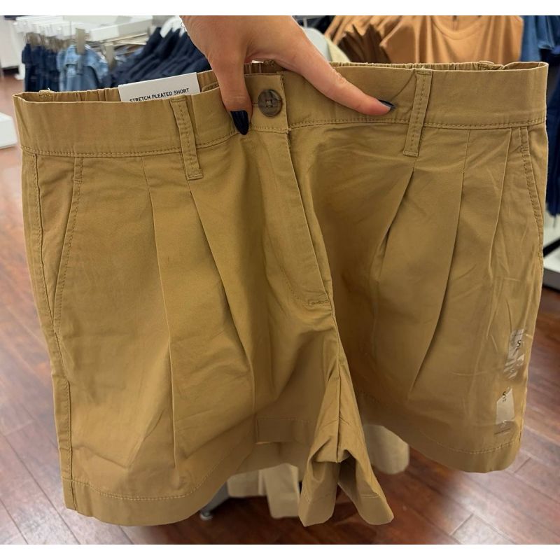 stretch pleated short