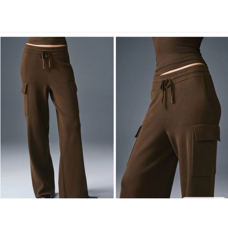 Scholar Knit High-Waist Cargo Pant