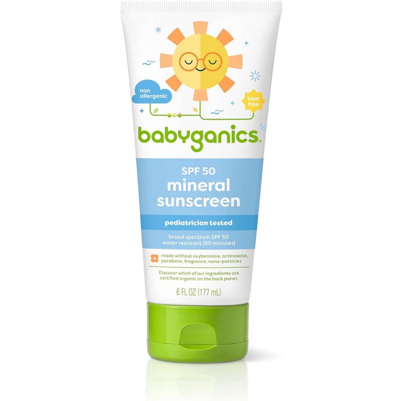 Babyganics Sunscreen Lotion 50 SPF, 8oz