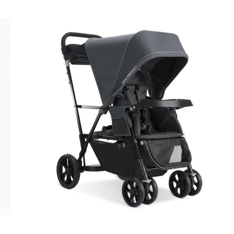 JOOVY - CABOOSE UL SIT AND STAND DOUBLE STROLLER - JET BLACK