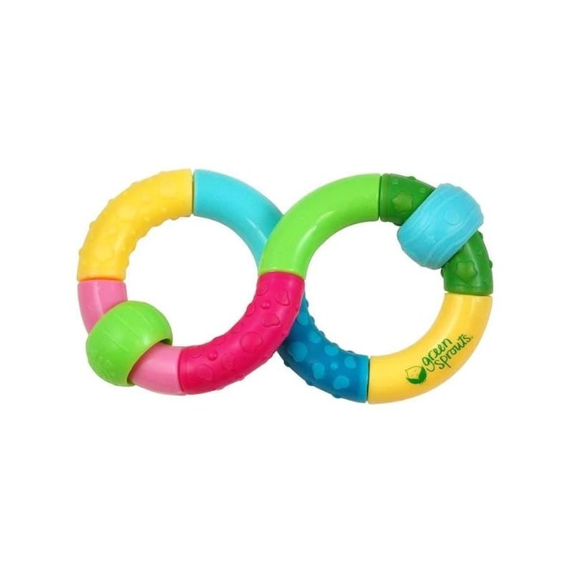 I-PLAY GREEN SPROUTS INFINITY RATTLE, MULTICOLOR
