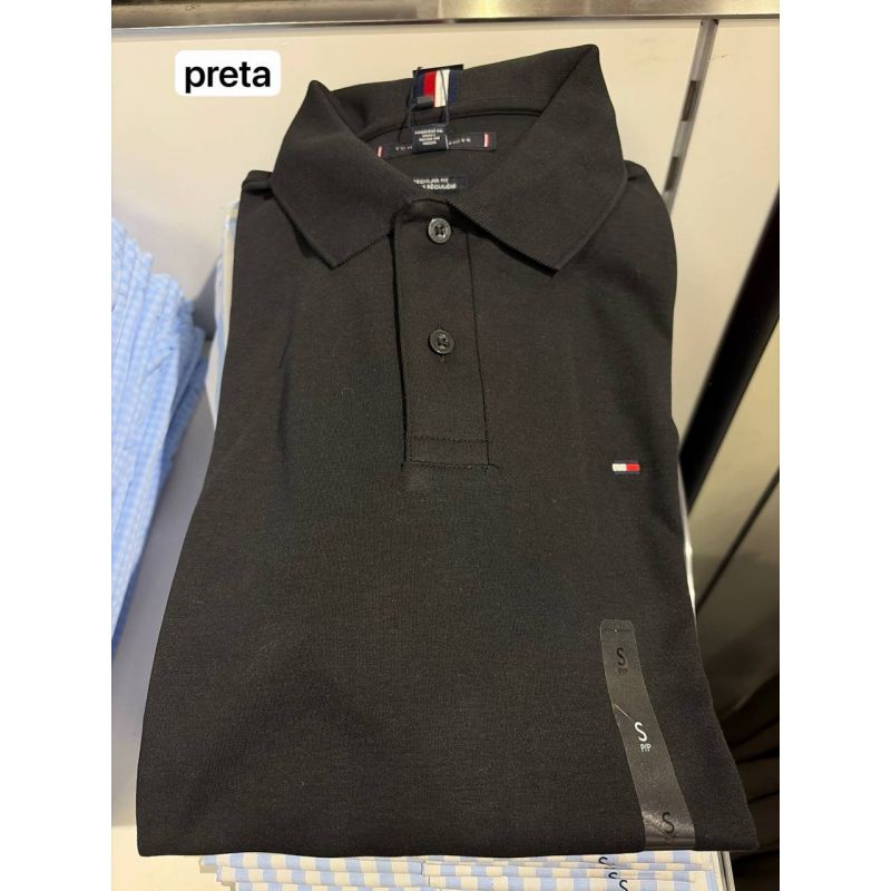 camiseta polo manga curta regular fit