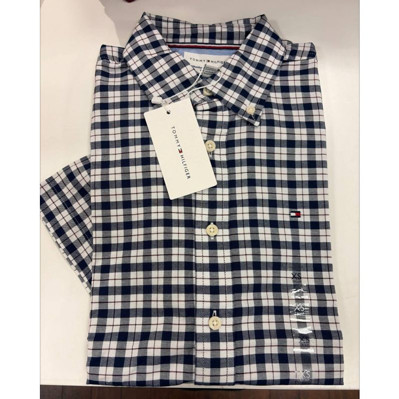 Camisa regular fit stretch manga curta oxford
