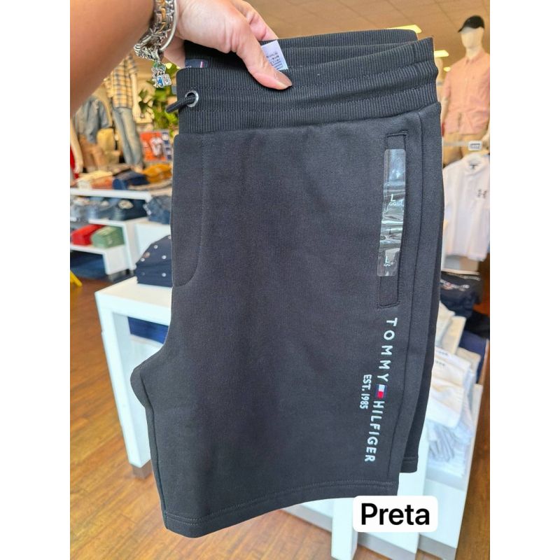 Bermuda de moletom com fleece