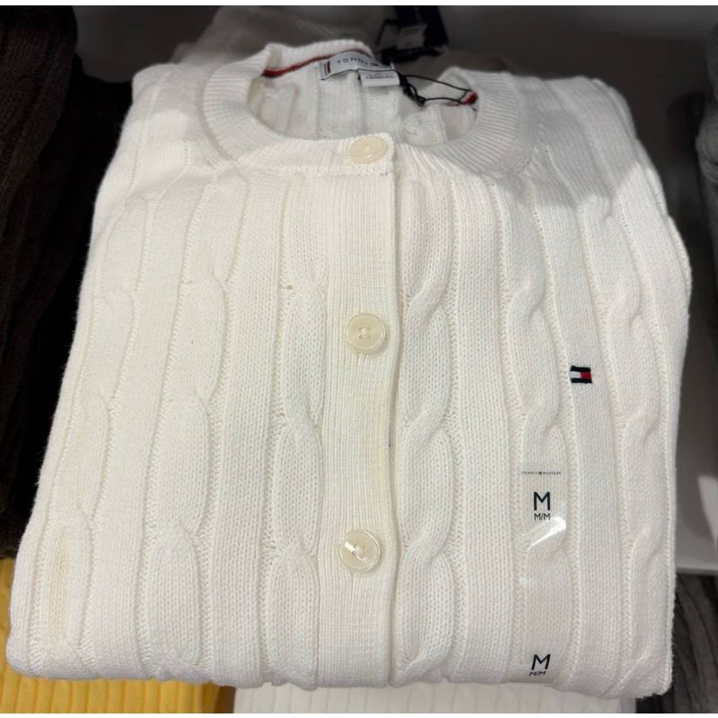 cardigan  tricot trançado Manga Longa