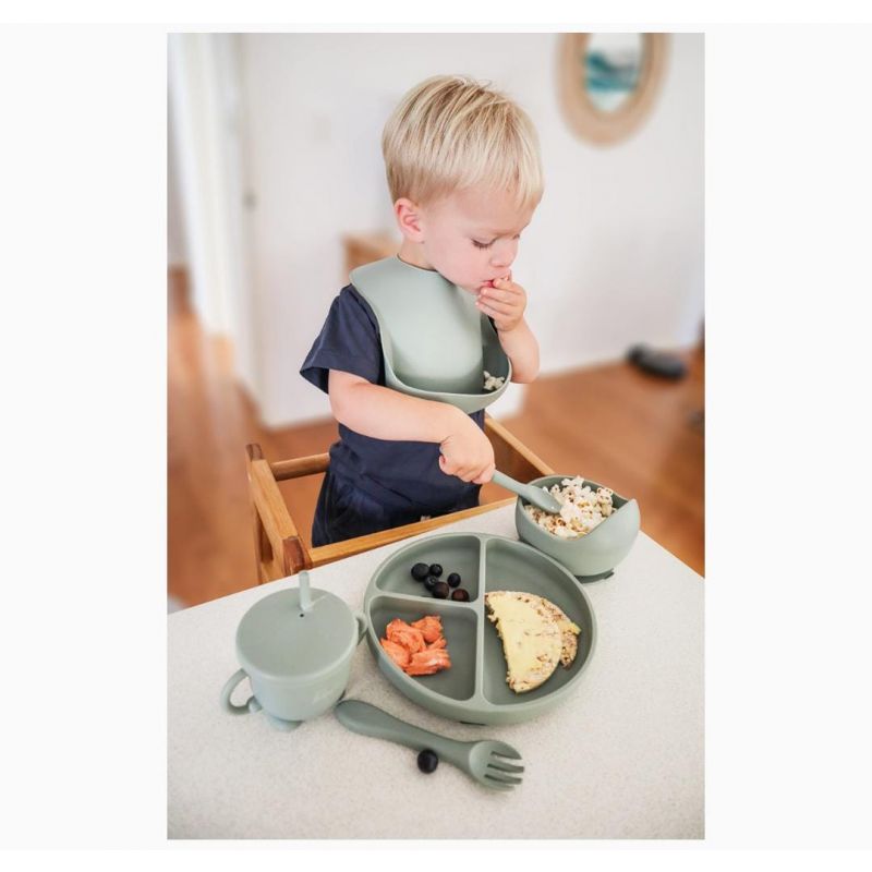  Baby Led Weaning Supplies - 6-Piece Baby Feeding Set with Lid