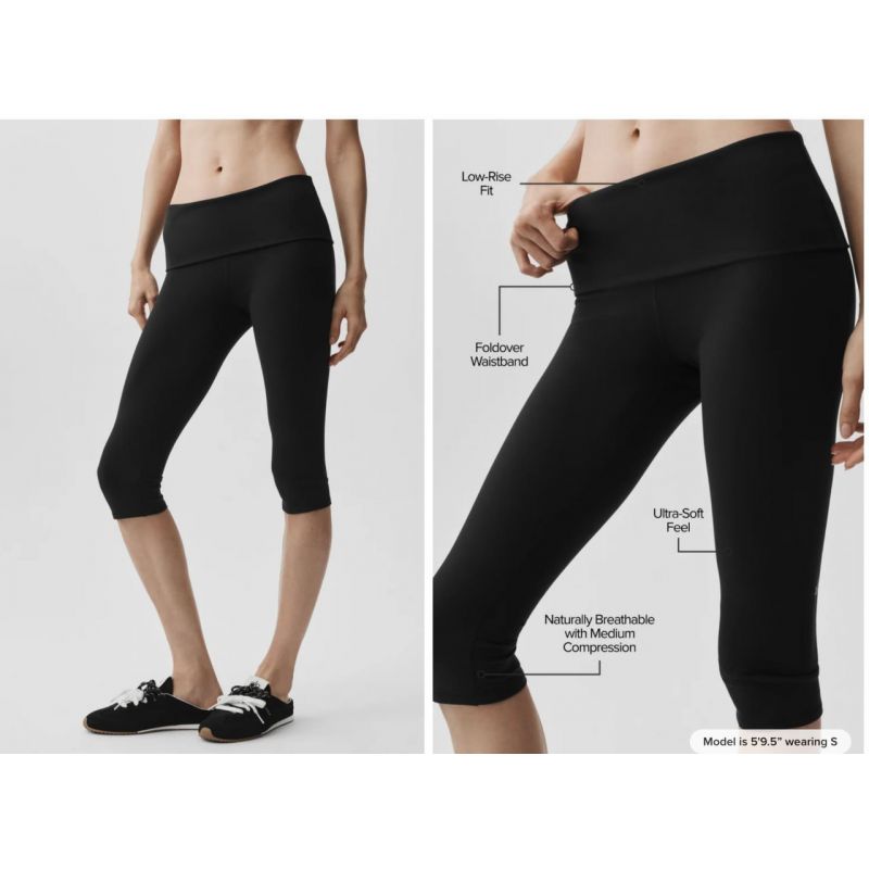 ALO Softsculpt Low-Rise Foldover Capri