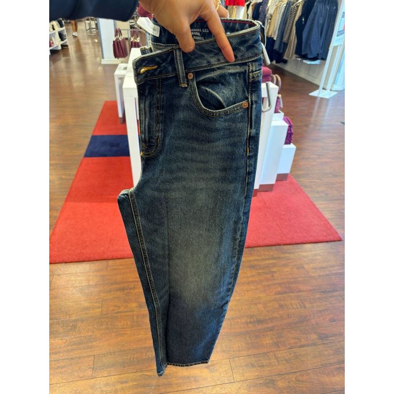 calça HIGH RISE WIDE BARREL LEG