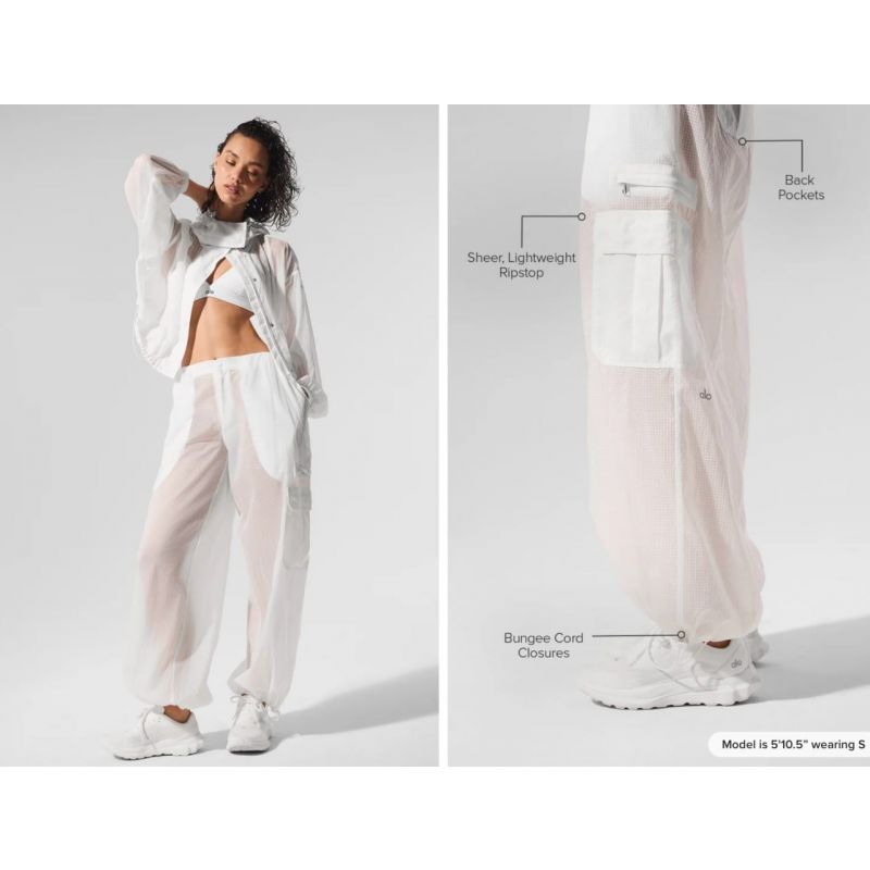 Sheer Game Time Wide Leg Jogger