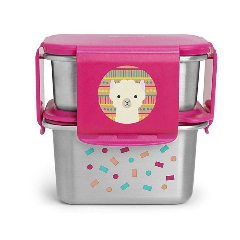 SKIP HOP - STAINLESS STEEL LUNCH KIT, LLAMA