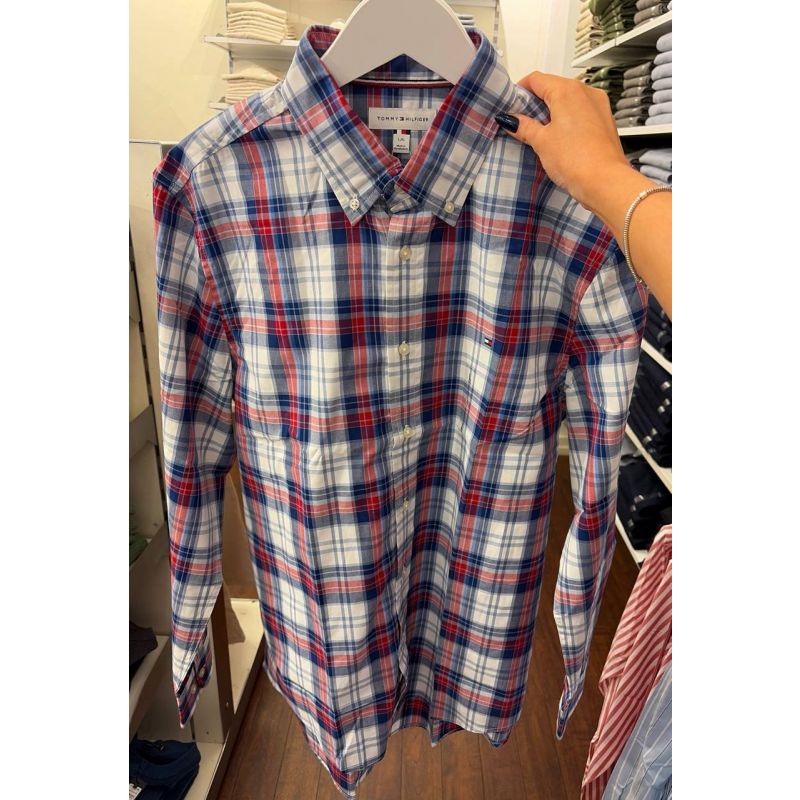 Camisa social manga longa REGULAR fit linho e algodão