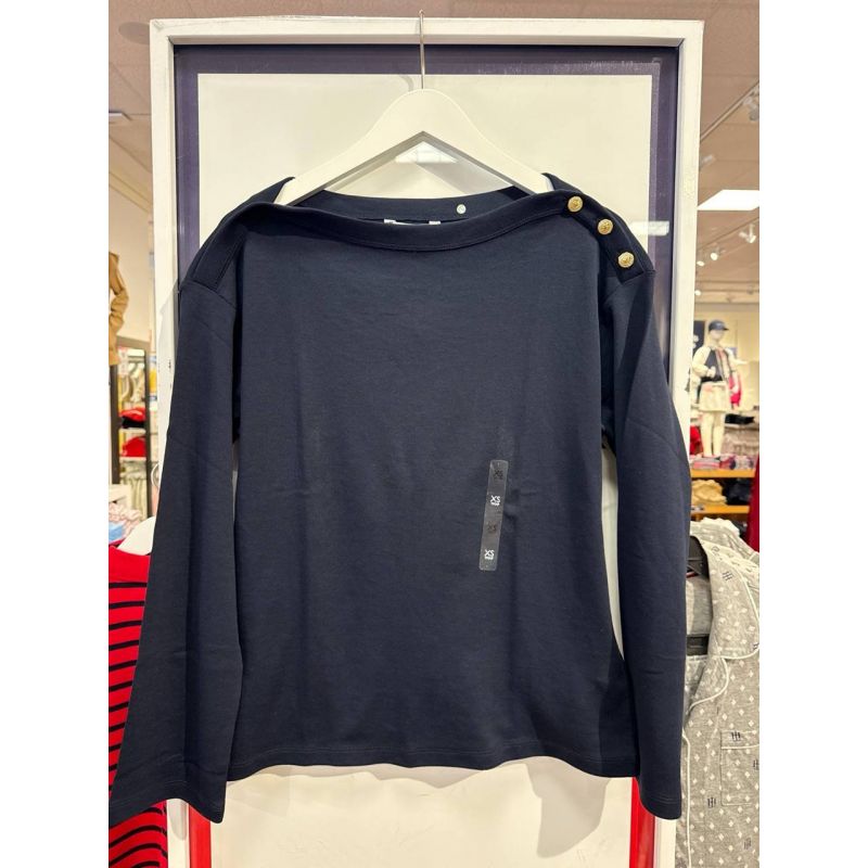 blusa oversized manga longa detalhe ombro