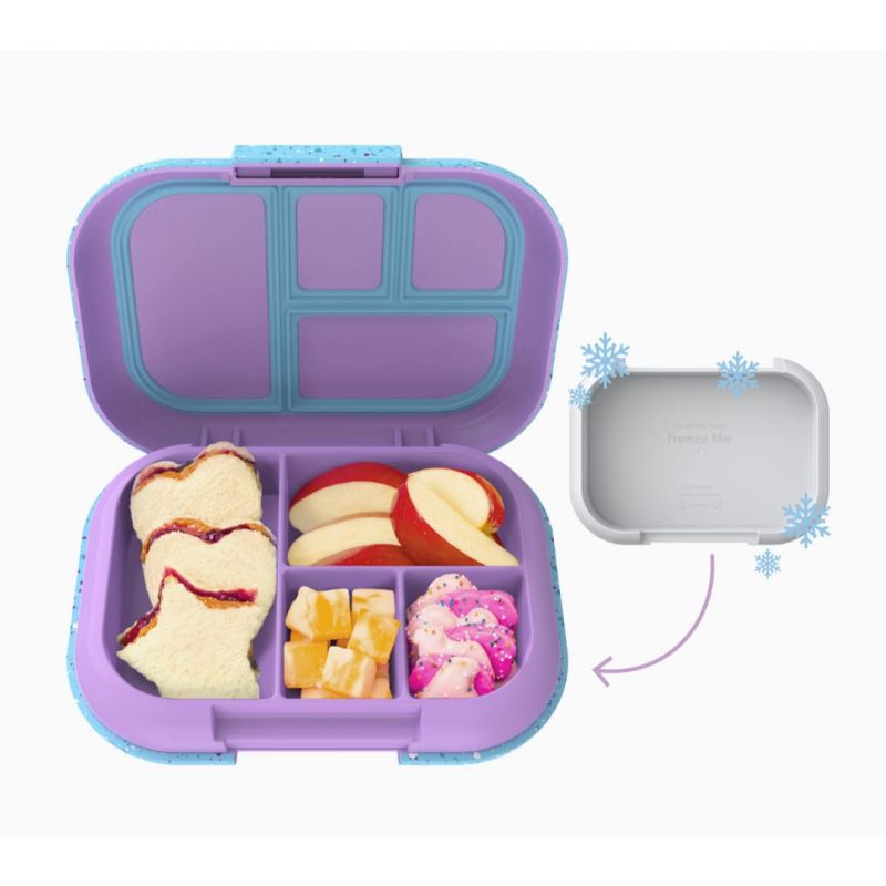 Bentgo Kids Chill Lunch Box - Confetti Designed Leak-Proof Bento Box & Removable Ice Pack - 4 Compartments