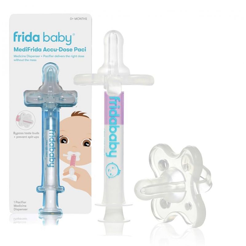 Frida Baby Medicine Pacifier Syringe, Accu-Dose Paci, Medi Frida Dispenser for Mess & Fuss Free Use