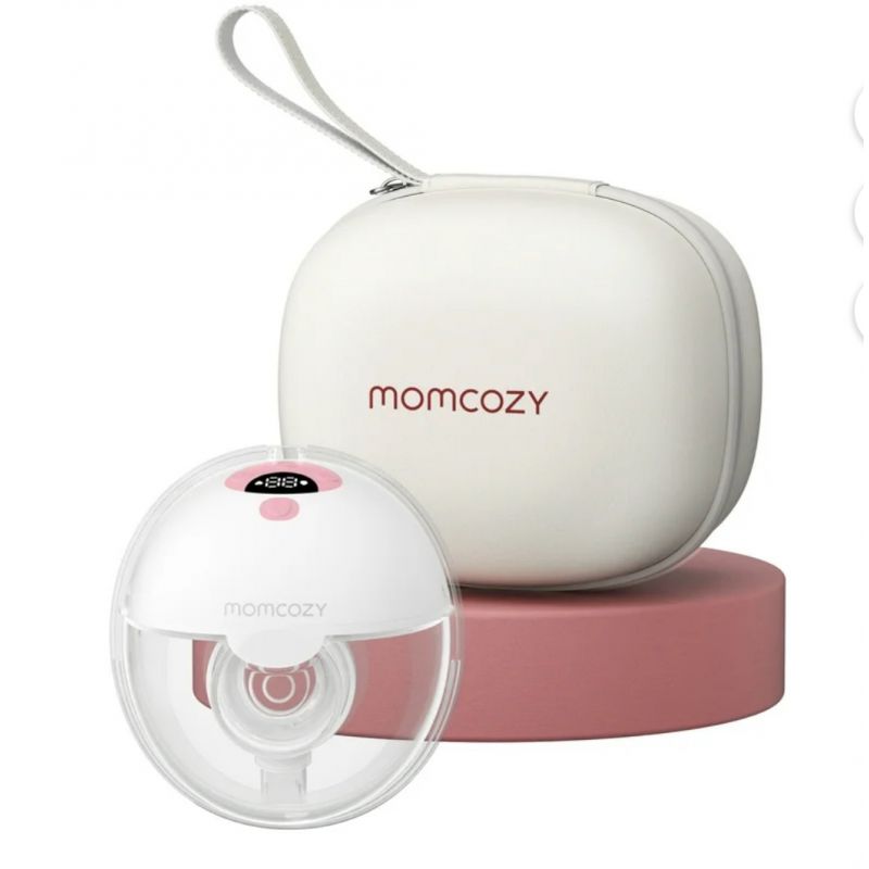 Momcozy Breast Pump Hands Free M5 Pinky, 3 Modes & 9 Levels Electric Breast Pump, 24mm, 1 Pack Pink