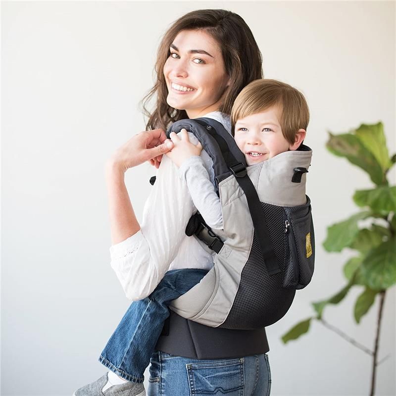 LILLE BABY - CARRY ON AIRFLOW BABY CARRIER, CHARCOAL/SILVER