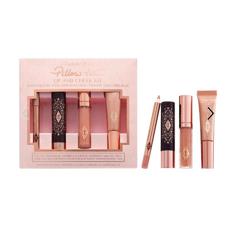 Charlotte Tilbury Pillow Talk Iconic Lip and Cheek Secrets Set Color Original