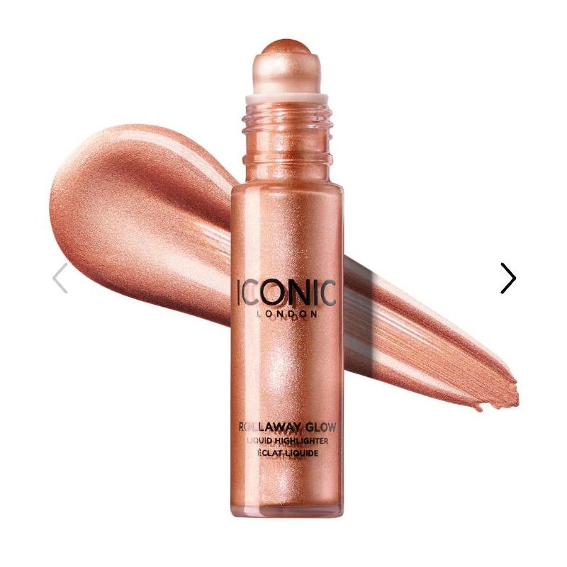 Iconic London Rollaway Glow Highlighter Color: Rose Potion - rosy pink tone