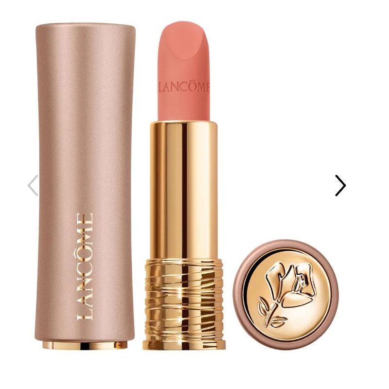 Lancôme L'Absolu Rouge Intimatte Buildable Soft Matte Lipstick Color: 215 First Kiss - warm Peachy Brown
