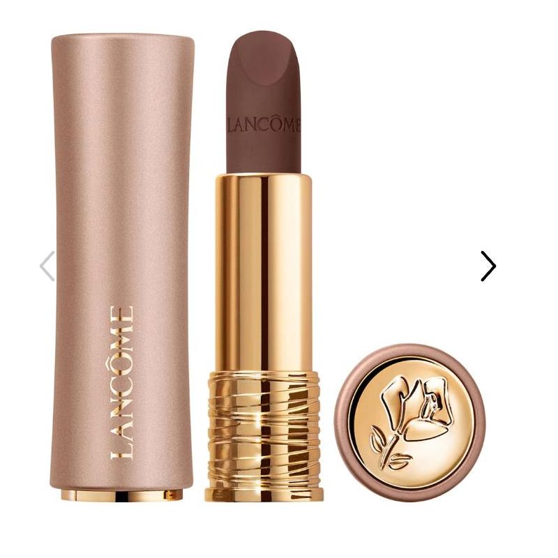 Lancôme L'Absolu Rouge Intimatte Buildable Soft Matte Lipstick Color: 450 Surprise Surprise - neutral Deep Brown