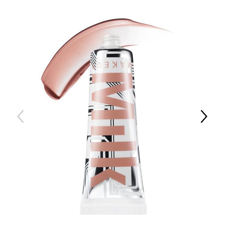 MILK MAKEUP Bionic Glow Illuminating Liquid Highlighter with Hyaluronic Acid Color: Virtual - luminous peach