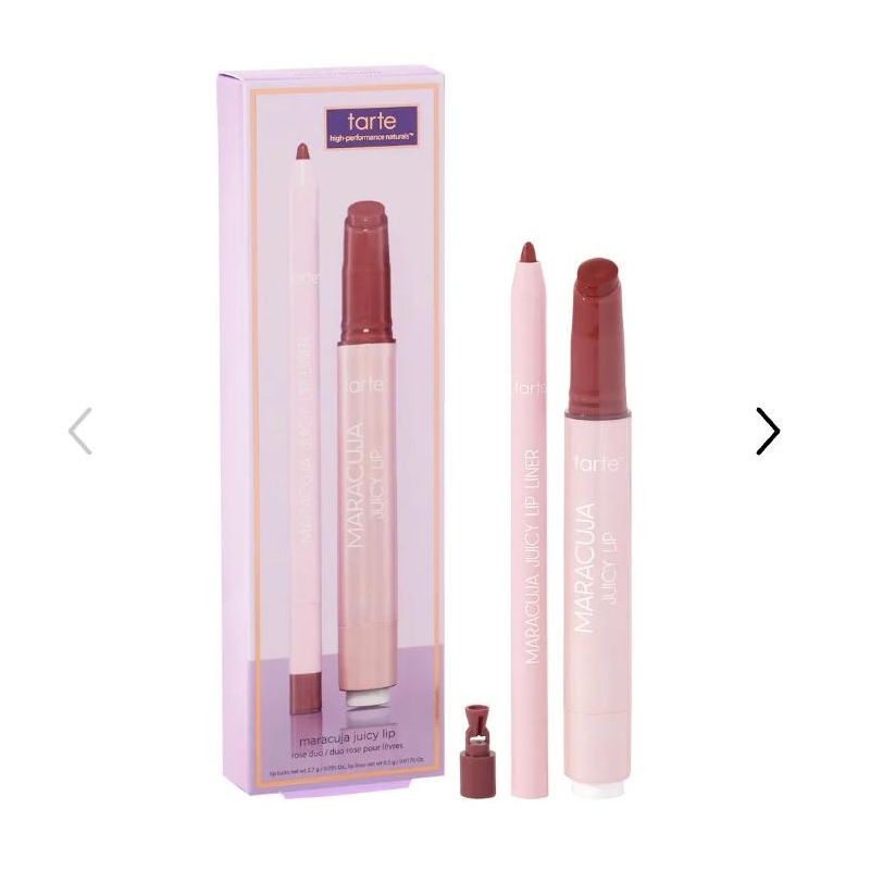 tarte maracuja juicy lip hydrating balm rose duo Color: Rose Full Bloom - deep pink beige