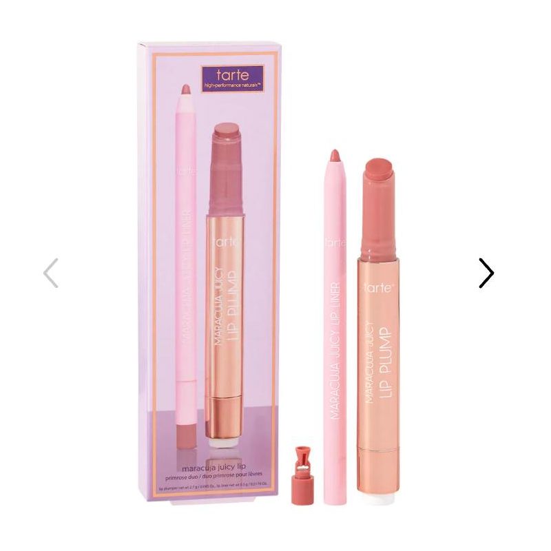 tarte maracuja juicy lip hydrating plump gloss primrose duo Color: primrose - rosy pink