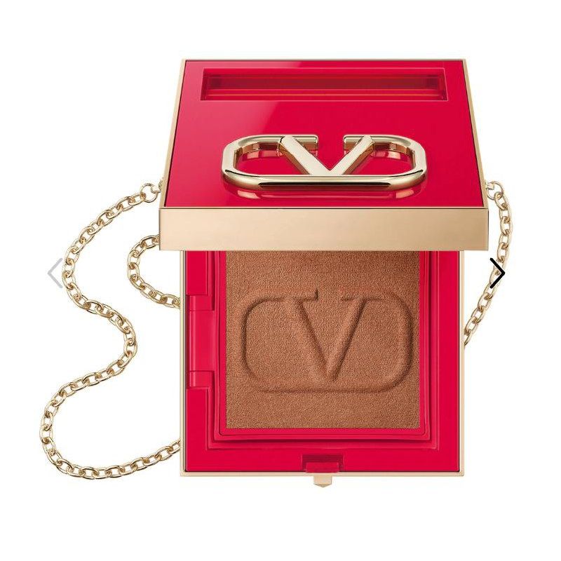 Valentino Go-Clutch Refillable Radiant Setting Powder Color: 00 Bronzer - Universal Bronzer
