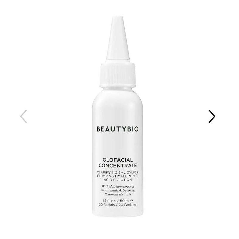 BeautyBio GLOfacial Concentrate with Clarifying Salycilic Acid & Plumping Hyaluronic Acid 50ML