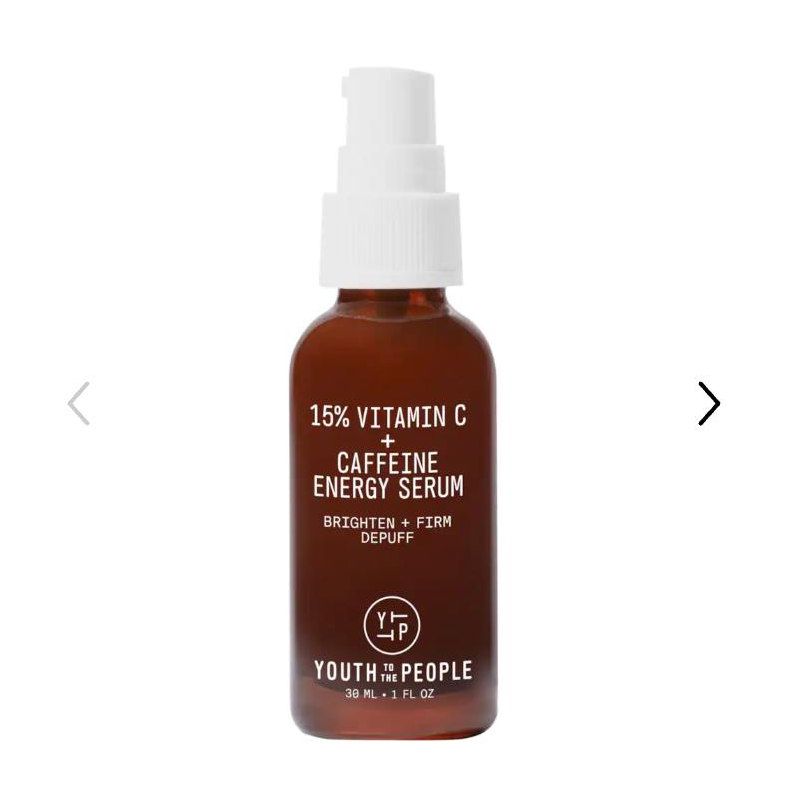 Youth To The People 15% Vitamin C + Caffeine Energy Brightening Serum for Uneven Tone