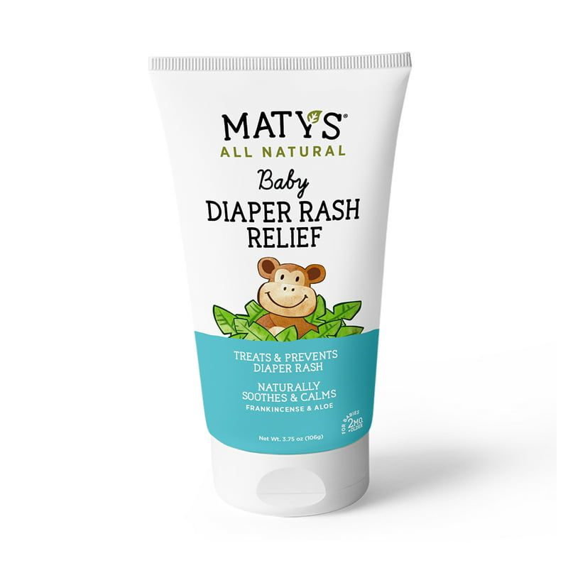Maty's All Natural Baby Diaper Rash Relief Cream for 3 Months Plus, 3.75 oz 2 Tube