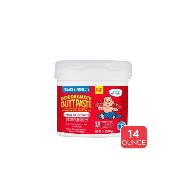 Boudreaux's Butt Paste Diaper Rash Ointment | Maximum Strength