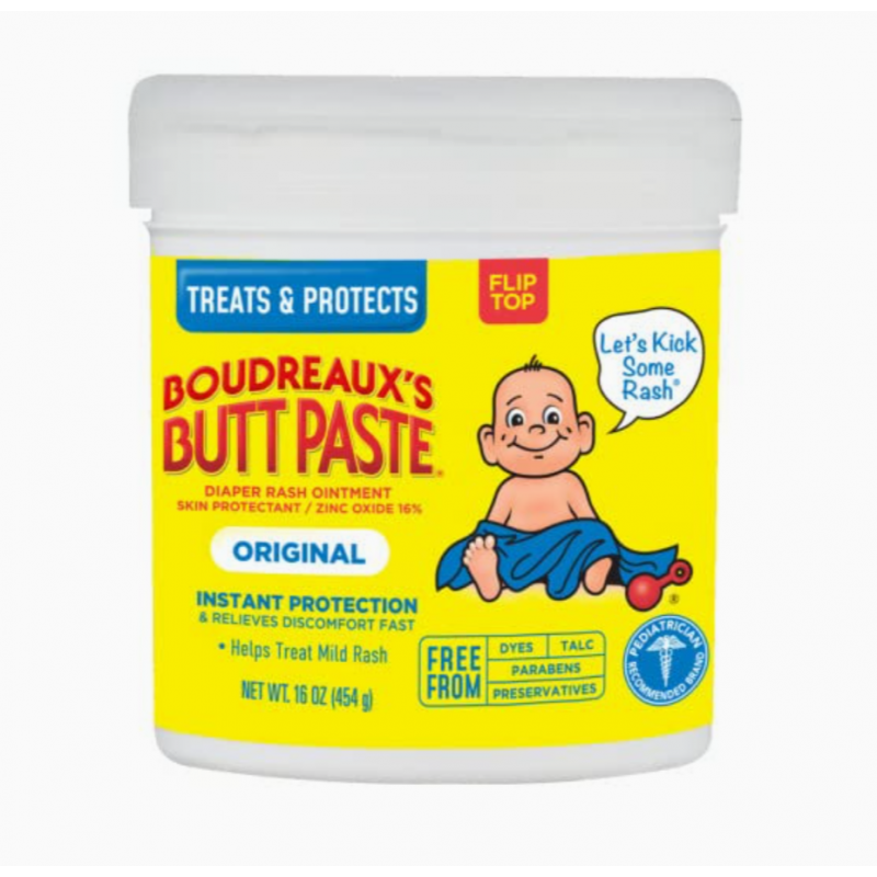 Boudreaux's Butt Paste Original Diaper Rash Cream, Ointment for Baby, 16 oz
